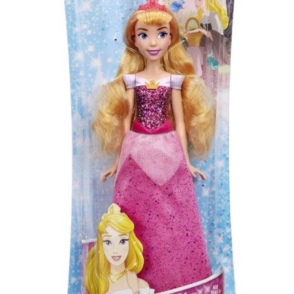 2 for $25 DISNEY princess Aurora doll with pink dress new in sealed box.